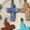 Picture Jasper Cross Pendant Necklace - Image 10