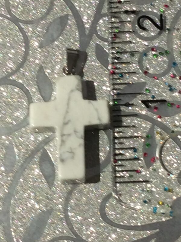 12 different Genuine Gemstone Cross Pendant Necklace - Image 11