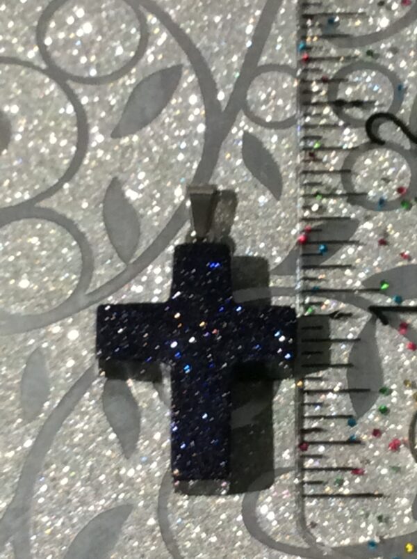 12 different Genuine Gemstone Cross Pendant Necklace - Image 8