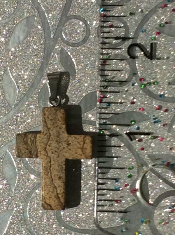 12 different Genuine Gemstone Cross Pendant Necklace - Image 4